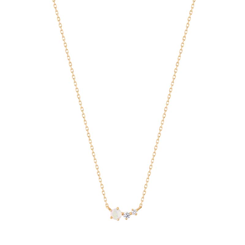 ZARA Opal and Diamond Necklace