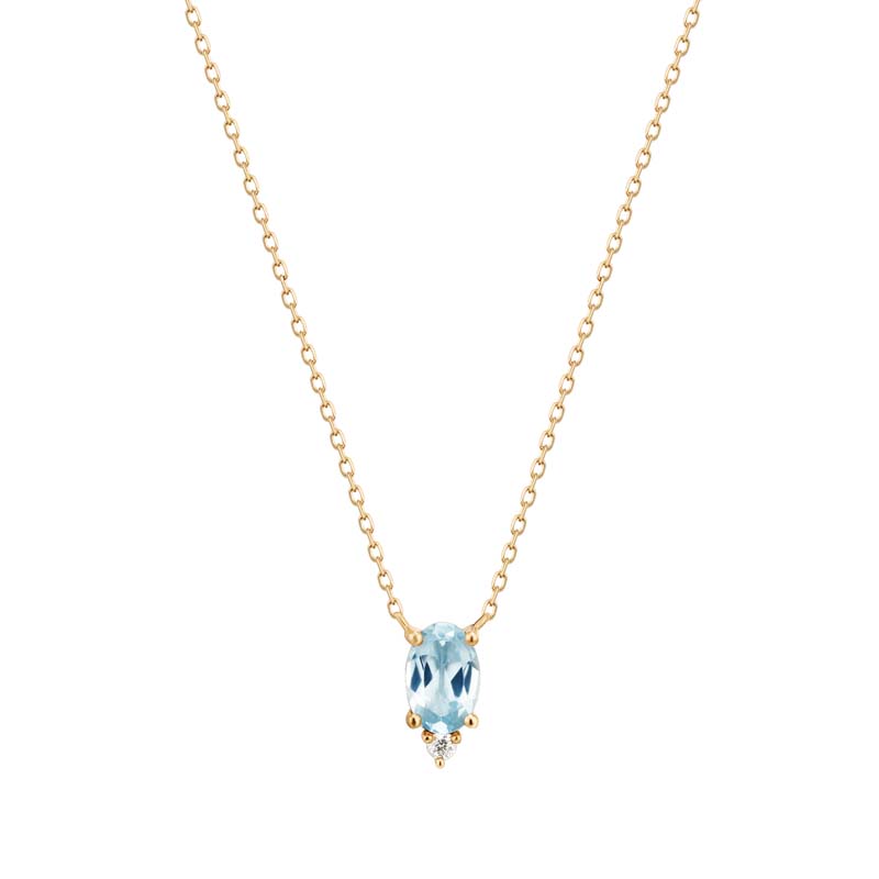 VIVIAN Topaz and Diamond Necklace