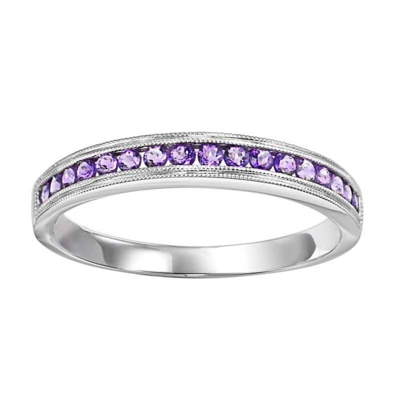 10K Amethyst Mixable Ring