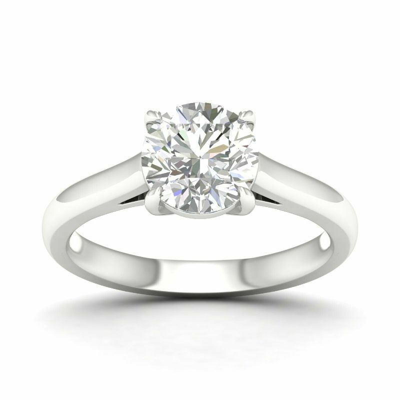 14KW 2ct Round Solitaire Ring
