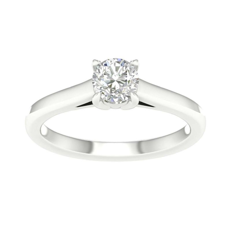14KW .75ct Round Solitaire Ring