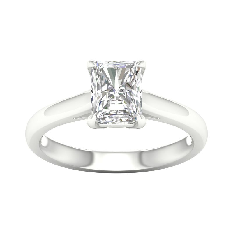 14KW 1.5ct Radiant Solitaire Ring