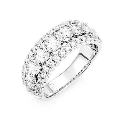 14K White Diamond Fashion Ring