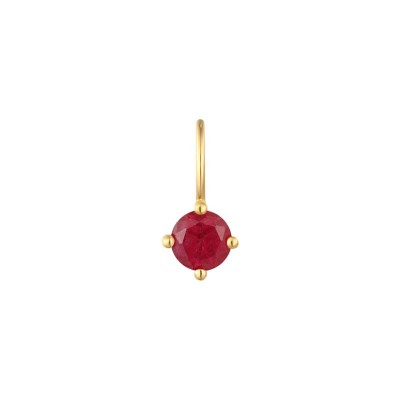 July Ruby Necklace Charm