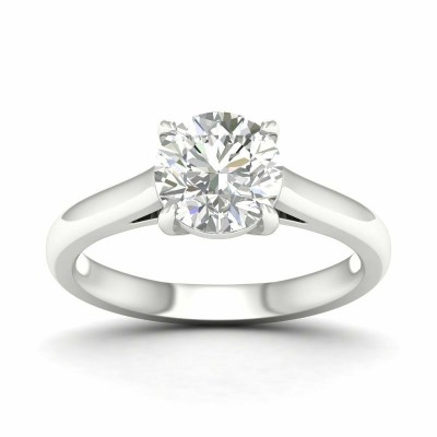 14KW 2ct Round Solitaire Ring